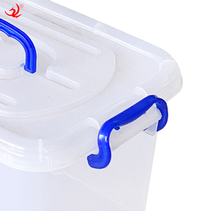 Boîte de rangement ménagère avec couvercle, en plastique transparent PP, empilable, pour jouets, vêtements et outils - Product Image 6