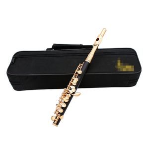 Suministro transfronterizo Piccolo en C Key Gumwood Body Grado de rendimiento <span class=keywords><strong>profesional</strong></span> <span class=keywords><strong>Flauta</strong></span> negra Piccolo plateada - Product Image 5