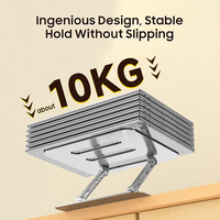 Support de bureau portable en aluminium pliable ergonomique réglable à rotation 360 degrés pour ordinateur portable