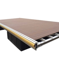 Pontons en aluminium à cadre en acier Dock flottant Lumière solaire Kits de canal transversal marin pour bateau ponton Voile Fournitures marines