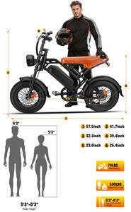 <span class=keywords><strong>Vélo</strong></span> <span class=keywords><strong>électrique</strong></span> Hot Climate 750W, <span class=keywords><strong>batterie</strong></span> étanche 48V, autonomie de 32 miles, 28 MPH, freins à disque doubles, <span class=keywords><strong>vélo</strong></span> <span class=keywords><strong>électrique</strong></span> pour adultes, certifié UL - Product Image 2