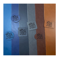 Feuille de cuir laserable brillante, similicuir laser avec support gris