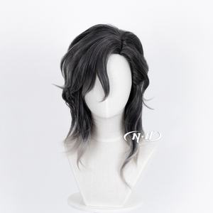 Pelucas de cosplay ND Knight, color marrón claro, densidad del 130%, resistente al calor, sin encaje, para juegos, Comic Con, fiestas de disfraces - Product Image 4