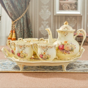 Wholesale Ceramic Teapot Coffee Cup <b>Sets</b>/vintage Coffee <b>Tea</b> <b>Set</b> - Product Image 5