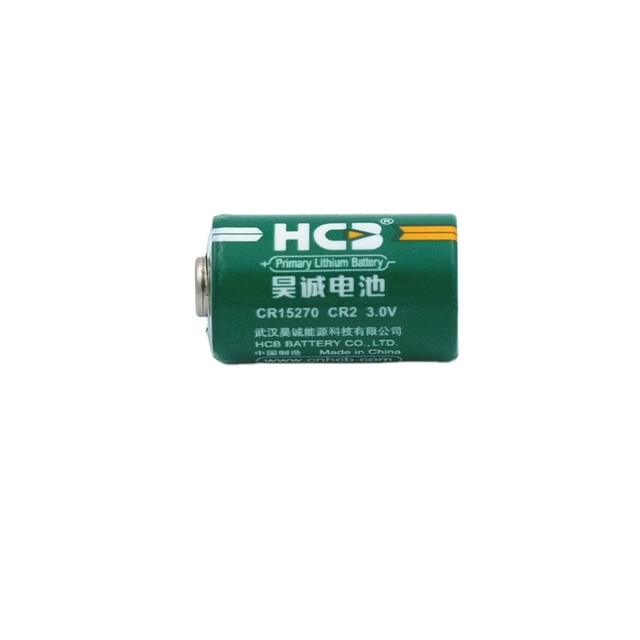 HCB CR15270 CR2 Lithium Manganese Dioxide Cell 3V 800mAh Cylindrical Primary Battery OEM for Camera Security Sensor