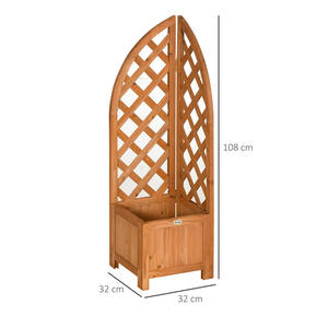 Pot et jardinière de sol traditionnels en bois écologique durable pour jardin et fleurs - Product Image 2