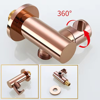 Ensemble de robinet de douche à effet pluie de luxe de 8 pouces Ensemble de mitigeurs de douche muraux Combo en or rose