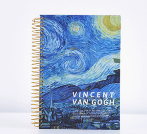 Cuaderno Espiral de Tapa Dura con Diseño Impresionista de <span class=keywords><strong>Monet</strong></span>, 150 Hojas, Encuadernación Dorada, Tamaño B5 - Product Image 3