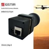 Panduan kamera pencitraan termal 640 50FPS 9MM, bagian UAV FPV sensitivitas 30mk untuk pencarian luar ruangan