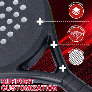 Raqueta de Pá<span class=keywords><strong>del</strong></span> Sunrise Factory Personalizada para Deportes al Aire Libre, Fibra de Carbono 12K de Alta Calidad, Núcleo de EVA, 260x260mm, 260g, la Mejor Raqueta de Pá<span class=keywords><strong>del</strong></span> - Product Image 4