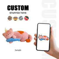 Coussin lesté en peluche chat endormi personnalisé – Coussin lesté en peluche pour soulager l'anxiété et le stress
