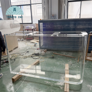 TOMATO INC <b>Corner</b> Curve Acrylic Aquarium Fish Tank for Hotel Lobby Interior Decoration - Product Image 4
