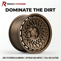 Jantes forgées tout-terrain de taille moyenne pour Ford Ranger Raptor 17 18 pouces 6x139.7, roues en bronze à motif nid d'abeille