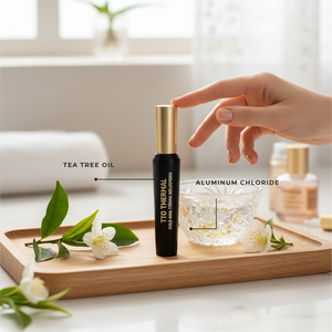Huile pour cuticules TTO Thermal Gold Nail Care 20ml, enrichie en huile d'arbre à thé et en Climbazole, hydratation intense, soin anti-âge. - Product Image 3