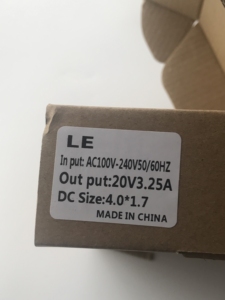 อะแดปเตอร์จ่ายไฟแล็ปท็อป 65W 20V DC Output PD สำหรับชาร์จโน้ตบุ๊กพีซี วัสดุทนไฟ - Product Image 6