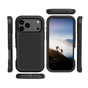 Coque de Téléphone Defender Antichoc à 3 Couches, Style Américain, avec Clip <span class=keywords><strong>Ceinture</strong></span> et Béquille Rotative à 360° <span class=keywords><strong>pour</strong></span> iPhone 17 Air Pro Max 16 15 14 - Product Image 4