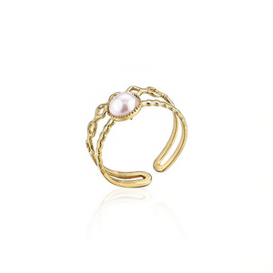 แหวนแฟชั่นประดับ PERLAS A0347 สำหรับผู้หญิง เครื่องประดับคุณภาพสูง - Product Image 2