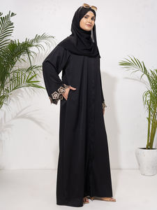 Nouvelle collection de vêtements pour femmes, abaya brodée, hijab, robe musulmane, kimono, Eid, manches longues, ample, abaya arabe, ensemble de Dubaï - Product Image 5
