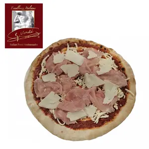 380 г итальянская замороженная пицца, Хэм и сыр, круглая 28 см, выбор Джузеппе Верди, gверди, Сделано в Италии, итальянская замороженная готовая пицца