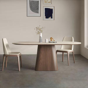 Ensemble table et chaises de style nordique, 4 pièces, rectangulaire, en bois de frêne, gain de place, pour salle à manger - Product Image 3