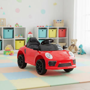 Auto Elettrica per Bambini a Quattro Ruote con Telecomando, Macchina Giocattolo <span class=keywords><strong>Cavalcabile</strong></span> per Bambini e Bambine, Auto Sportiva Sicura e Stabile - Product Image 5