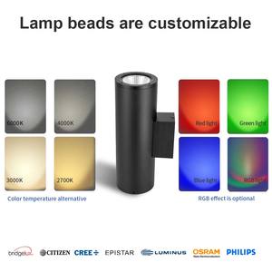 Applique murale double tête en aluminium, éclairage haut et bas, étanche IP65 pour extérieur, hôtel, patio, allée, escalier - Product Image 6