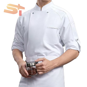 Camisa de <span class=keywords><strong>Chef</strong></span> SIKE de Manga Larga Resistente al Aceite para Comedor, Cocina Occidental, Repostería, Otoño-Invierno - Product Image 5