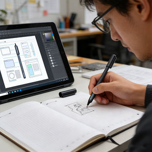 Stylo intelligent en métal style gel très demandé, avec synchronisation, attraction magnétique, traduction multilingue et sauvegarde de documents pour l'écriture en ligne - Product Image 3