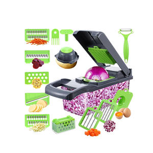 Nouveauté : Hachoir à légumes multifonctionnel 16 en 1, coupe-oignon, éplucheur de pommes de terre, trancheuse de fruits, coupe-légumes - Product Image 1