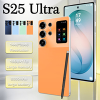 Smartphone Android 15 5G S25 Ultra Tidak Terkunci, Layar 6,9 inci, Baterai 8000mAh, Memori Besar untuk Penggunaan di Rumah, Gamer, Pelancong, dan Petugas Bisnis