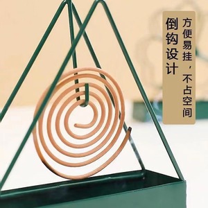 Support minimaliste pour spirales anti-moustiques en métal avec plateau pour usage domestique, facile à nettoyer - Product Image 4