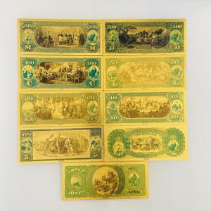 Банкнота 1875 года, 1 доллар США, с 24-каратным золотым покрытием, реквизит для декора, коллекционная памятная вещь с цифровой печатью, подарок - Product Image 2