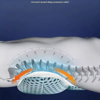 Coussin de soutien lombaire en mousse à mémoire de forme 3D pour soulager les douleurs dorsales et la sciatique, confortable, ergonomique, respirant, à récupération lente