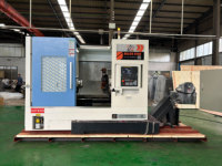 Tour à commande numérique à double broche, tour à commande numérique verticale parallèle, machine à tour à commande numérique chinoise Fanuc