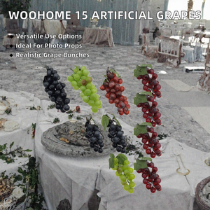 Bouquets <span class=keywords><strong>de</strong></span> raisins artificiels en <span class=keywords><strong>plastique</strong></span>, fruits simulés, décorations suspendues pour mariage, fête, décoration <span class=keywords><strong>de</strong></span> table à la maison - Product Image 2