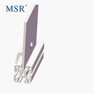 คอนเนคเตอร์แผงอลูมิเนียมเดี่ยว/30A/40A/45A ชิ้นส่วนยึดโปรไฟล์มุมอลูมิเนียมสำหรับการขึ้นรูปตัวทีอะลูมิเนียม - Product Image 5