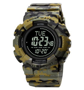 Relojes Deportivos Skmei 2077 para Hombre, Relojes de Pulsera Digitales Retro a Prueba de Agua con Brújula, Relojes Deportivos para Hombre - Product Image 1
