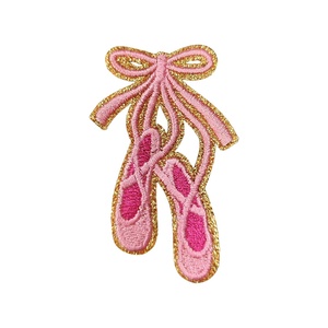 Parches personalizados <span class=keywords><strong>de</strong></span> bailarina, insignia bordada <span class=keywords><strong>de</strong></span> niña bailarina, aplique termoadhesivo <span class=keywords><strong>de</strong></span> tutú rosa, logotipo <span class=keywords><strong>de</strong></span> <span class=keywords><strong>ballet</strong></span> con purpurina para ropa <span class=keywords><strong>de</strong></span> baile DIY - Product Image 2