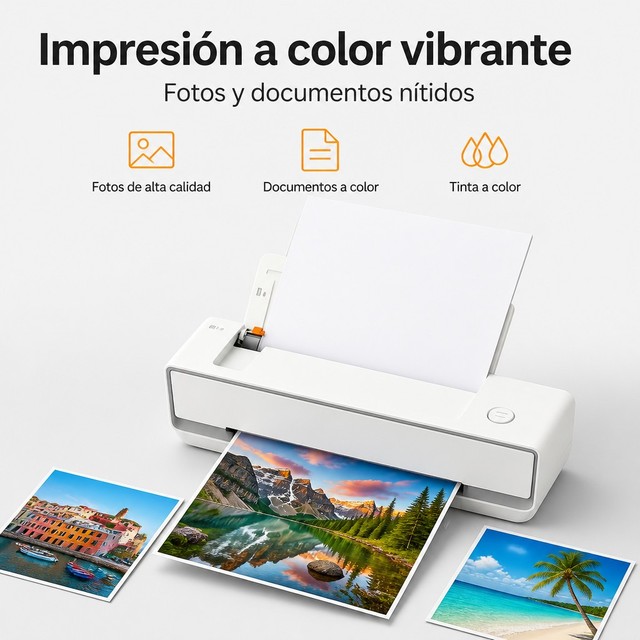 Fun-Filled Creative DIY Mini Pocket Photo Sticker Printer Inkjet Printer with App Templates for Journal and Craft Lovers