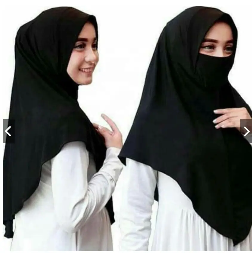 2023 Menyesuaikan Kualitas Tinggi Topi Dalaman Muslim Wanita Jilbab Ninja Topi Dalam Selendang Tudung Bawal Jilbab Instan dengan Masker