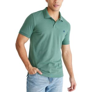 Camisa de Piqué de Algodón Verde Personalizada para Hombre, Manga Corta, Logotipo Bordado, Corte Regular Informal, Transpirable, 180g, Suministro OEM - Product Image 1