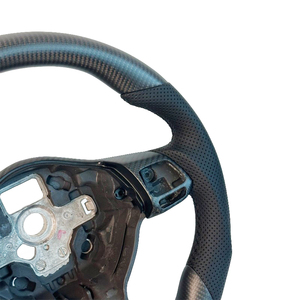 Vente directe d'usine de volants personnalisés en fibre de carbone mate pour Volkswagen <span class=keywords><strong>Golf</strong></span> MK6 GTI R, personnalisation en cuir suédé - Product Image 6