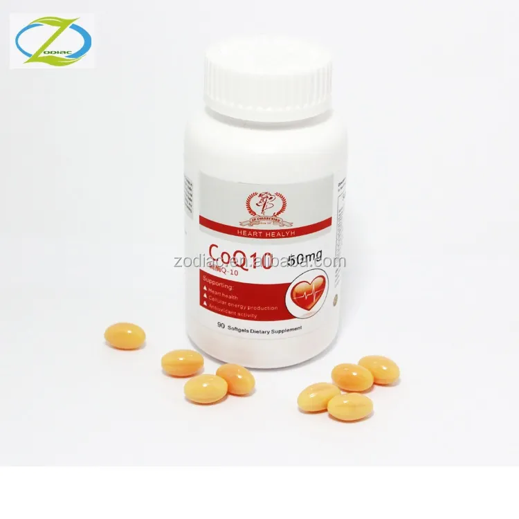 Professioneller Hersteller OEM Coenzym Q10 Weichgel-Kapseln 500 mg