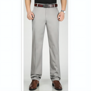 Pantaloni da Completo <span class=keywords><strong>in</strong></span> <span class=keywords><strong>Cotone</strong></span> YSMARKET per Uomo, Autunno Inverno, Tinta Unita, Formali, Business Casual, Stile Hip Hop - Product Image 1