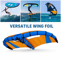 Aile de surf gonflable portable avec fenêtre en PVC, cerf-volant de surf pour sports nautiques