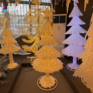 LEDA Large Illuminated Fabric LED Christmas Tree Glowing Xmas <b>Prop</b> for Wedding <b>Stage</b> Mall Commercial Holiday Decoration - Product Image 3