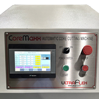 Máquina automática de corte de tubos de cartón de 6 pulgadas, cortadora de tubos de papel de acero con eje intercambiable de 3 pulgadas, tipo 2000, descarga automática
