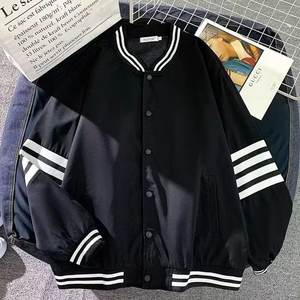 Giacca Bomber Casual da <span class=keywords><strong>Uomo</strong></span> Junior di Marca <span class=keywords><strong>Trendy</strong></span> Ball, Verde con Colletto Rialzato, Vestibilità Ampia, Motivo a Cuore, Autunnale per Adolescenti - Product Image 3