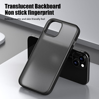 Housse de téléphone magnétique souple TPU Edge Semi Transparent givré arrière mat pour iPhone 15 & 15Plus étuis de téléphone portable