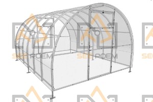 Invernadero Seepoem Sigma 3*6m para Jardín Urbano, Invernadero de Policarbonato de Bajo Costo para Verduras y Frutas - Product Image 5